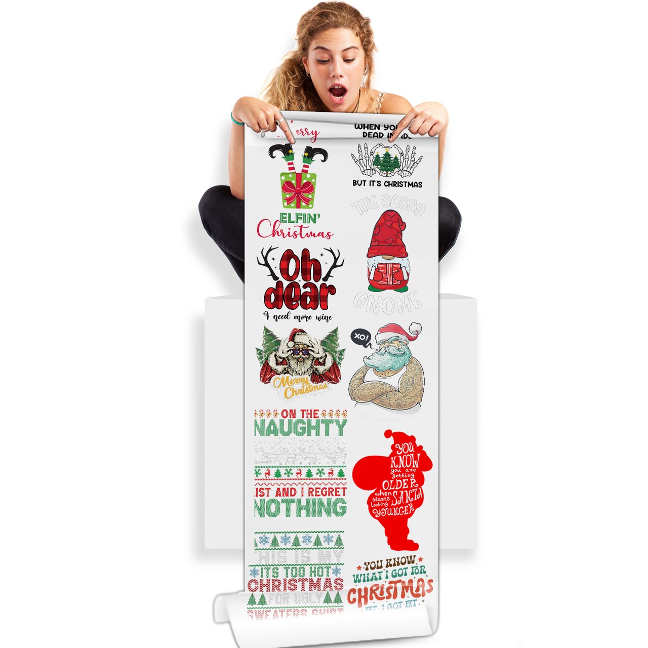 Christmas Spirit Unleashed: DTF (Direct-to-Film) Gang Sheets - 22x60